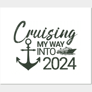 Cruising My Way Into 2024 New Year 2024 Cruise Posters and Art